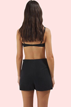 Kadın Yazlık Pamuk Dokuma Şort Etek Normal Bel Boru Paça Günlük Kullanım Dayanıklı Malzeme