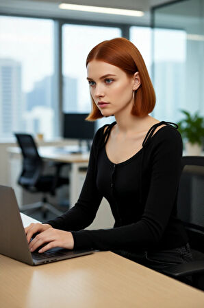 Kadın İnce Triko Hırka Siyah Fitted Kayık Yaka Crop Uzun Kollu Düşük Kol Rahat Şık Modern Basic