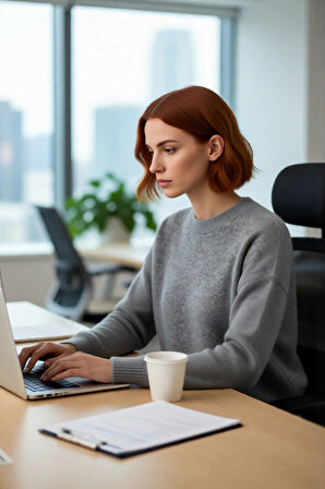 Kadın Modern Oversize Triko Kazak Bisiklet Yaka Düşük Kol Rahat Ve Şık Görünüm Sağlar Kaliteli