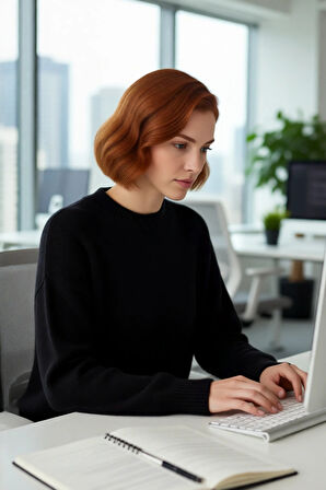 Kadın Modern Oversize Triko Kazak Bisiklet Yaka Düşük Kol Rahat Ve Şık Görünüm Sağlar Kaliteli