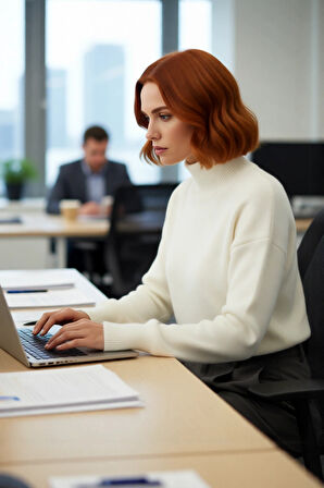 Kadın Düz Dokulu Oversize Triko Kazak Soğuk Günlerde Sıcaklık ve Rahatlığı Bir Arada Sunar