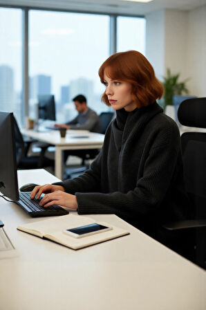 Kadın Rahat Şal Yaka Düşük Kol Kalın Triko Kazak Gri Kış Sezonu Crop Boy Günlük Kullanım Kaliteli