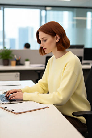 Kadın Regular Kalıp Uzun Kol Triko Kazak Bisiklet Yaka Kış Sezonu İçin Günlük Şıklık Kaliteli