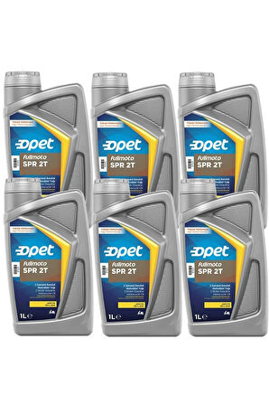 Fullmoto SPR 2T 2 Zamanlı Benzinli Motosiklet Yağı 6 X 1 Litre