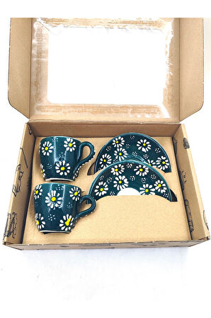 EL YAPIMI DESENLİ 2'Lİ FİNCAN TAKIMI