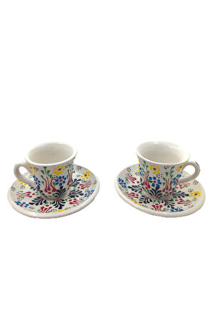 EL YAPIMI DESENLİ 2'Lİ FİNCAN TAKIMI