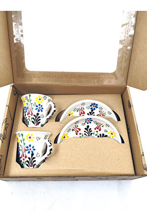 EL YAPIMI DESENLİ 2'Lİ FİNCAN TAKIMI