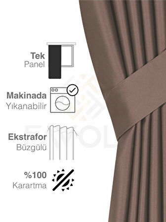 Deve Tüyü Rengi Blackout Karartma Perde Midnight Series