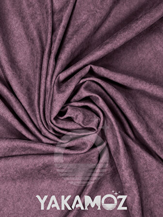 Yakamoz Kadife Görünüm Lavanta Pembesi Ada Fon Perde Ekstraforlu Velvet Touch Serisi