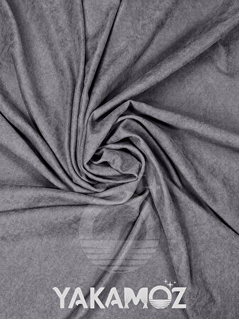 Yakamoz Kadife Görünüm Karanlık Gri Ada Fon Perde Ekstraforlu Velvet Touch Serisi