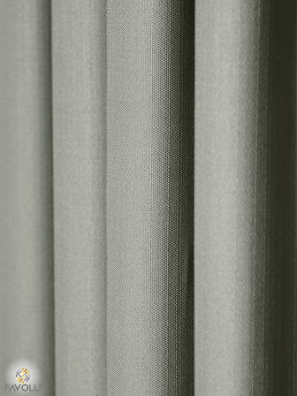 Favolli Mint Rengi Pileli Keten Dokulu Fon Perde 