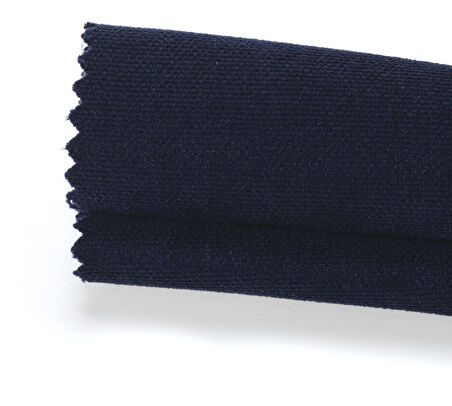 Kadife Dokulu Ekstrafor Büzgülü Lacivert Yüksek Kalite Fon Perde Tek Kanat