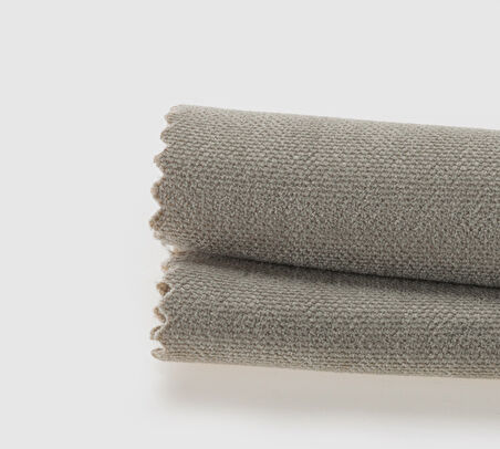 Kadife Dokulu Ekstrafor Büzgülü Sis Bulutu Rengi Yüksek Kalite Fon Perde Tek Kanat