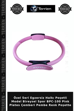 Özel Seri Egzersiz Halkı Poşetli Model Bireysel Spor BPC-100 Pink Plates Çemberi Pembe Renk Poşette