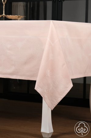 Aslı Lüx Jakar Polycotton Kumaş Pudra Masa Örtüsü 160x320 Cm 1053