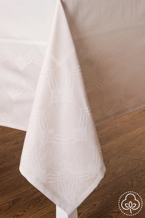 Aslı Lüx Jakar Polycotton Kumaş Taş Masa Örtüsü 160x220 Cm  1055