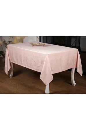 Çınar Lüx Jakar Bambu Kumaş Pudra Masa Örtüsü 160x220 Cm 1058 