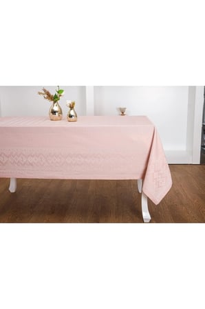 Ezgi Lüx Jakar Polycotton Kumaş Pudra Masa Örtüsü 160x220 Cm 1068
