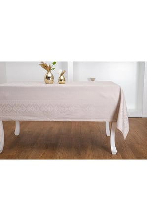 Ezgi Lüx Jakar Polycotton Kumaş Taş Masa Örtüsü 160x220 Cm 1069