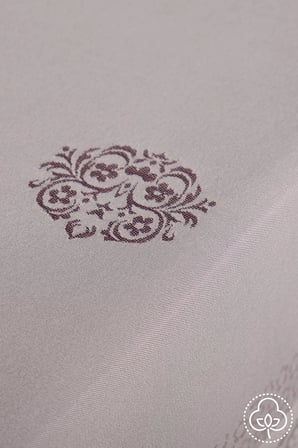 Viyana Lüx Jakar Kumaş Mor Masa Örtüsü Dikdörtgen 160x320 Cm 1115