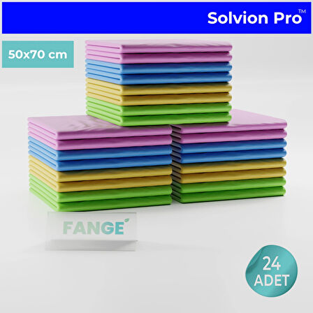 24 Adet FANGE Solvion Pro™ Temizlik Bezi, Büyük Boy 50 x 70, Yeni Nesil Temizlik Bezi