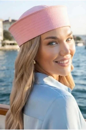 Tezzgelsin Kadın Sailor Denizci Kaptan Şapkası Retro Marin Model Siperliksiz Şapka