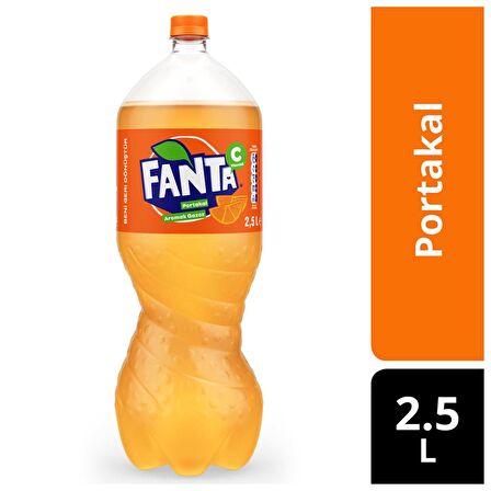 Fanta Portakal Aromalı Gazoz 2,5 Lt 