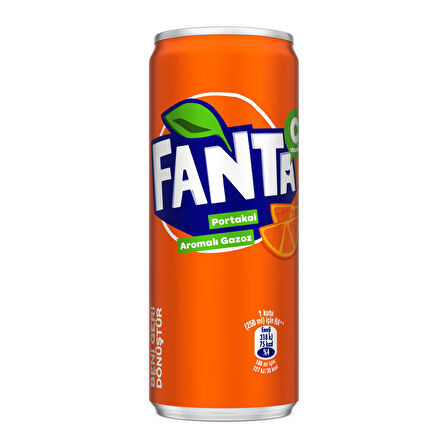 Fanta Portakal Aromalı Gazoz 250 Ml