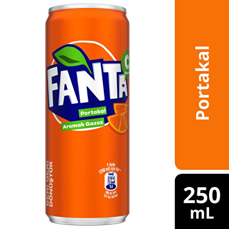 Fanta Portakal Aromalı Gazoz 250 Ml