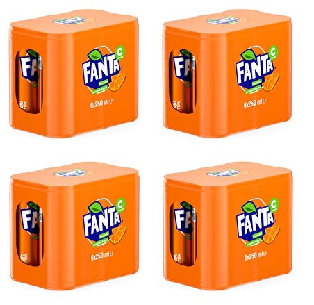 Fanta Portakal Aromalı Gazoz 250 Ml X 24 Adet