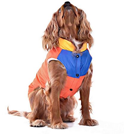 Küçük ve Orta Irk Köpek Mont Murpota Turuncu