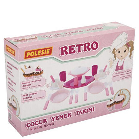 TWOX Polesie Retro Çay Ve Yemek Takımı Seti 23 Parça Kutulu - POL-87706