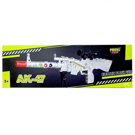 Çocuk AK-47 Electric Flash Gun  Işıklı Sesli Tüfek