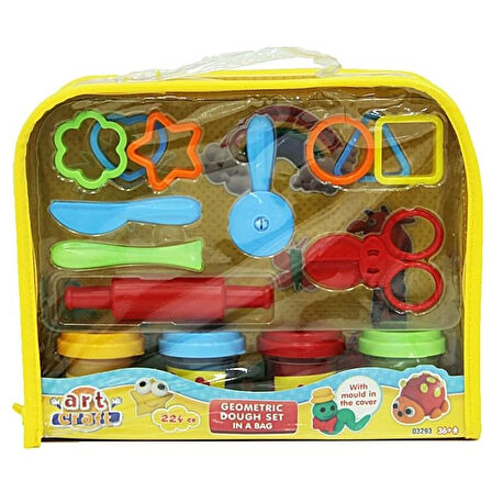 Çocuk Dede Geometrik Çantalı Hamur Seti