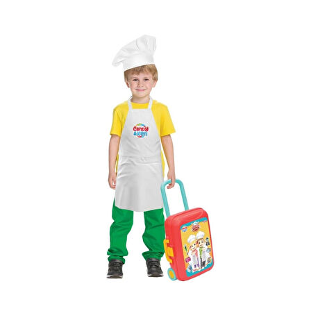 Çocuk 03477 Candy Ken Mutfak Set Bavulum -Dede