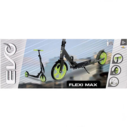 Çocuk Evo Flexi Max 2 Tekerlekli Scooter Yeşil
