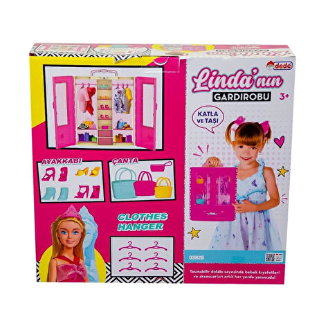 Çocuk 03828 Lindanın Bebekli Gardrobu - Fen Toys