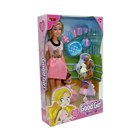 Çocuk WG-115564 Kutulu 29 cm Anne Kız Pet Shopta Bebek - Vardem Oyuncak