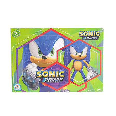 TWOX SO7869 Sonic 48 Parça Frame Puzzle -Laçokids