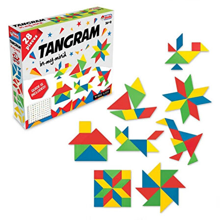 Çocuk Kutulu Tangram 28 Parça