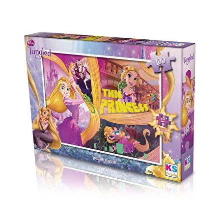 Çocuk KS Tangled 100 Parça Puzzle