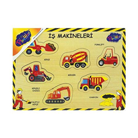 Çocuk 194/195-Ony Ahşap Tutmalı İş Makineleri