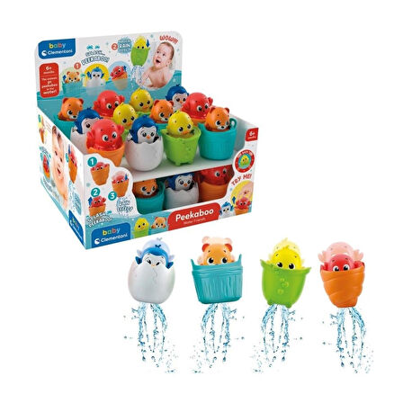 Saklanan su arkadaşlarıyla banyo aktivitelerinde eğitici ve duyu gelişimi