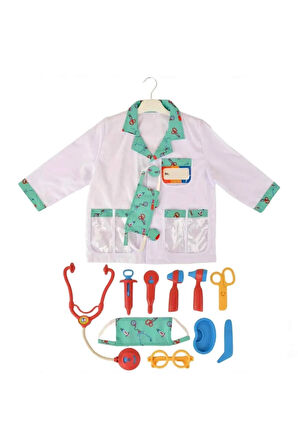 Eğitici Eğlenceli Eğitici Öğretici Bebek ve Çocuk LC Doktor Seti ve Çocuk Kostümü