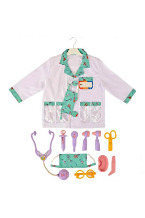 Eğitici Eğlenceli Eğitici Öğretici Bebek ve Çocuk LC Doktor Seti ve Çocuk Kostümü