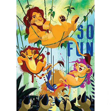Çocuk KS Lion King 50 Parça Puzzle