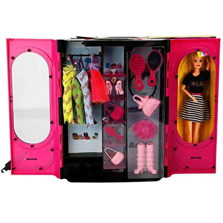 Çocuk Şık Dolabım Aksesuarlı Bebek