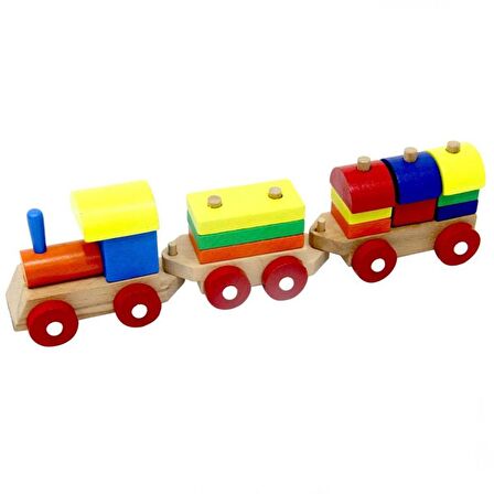 TWOX Nessiworld Playwood Eğitici Ahşap Bultak Tren