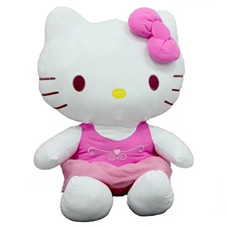 TWOX Nessiworld Peluş Hello Kitty Elbiseli Kurdeleli 50Cm