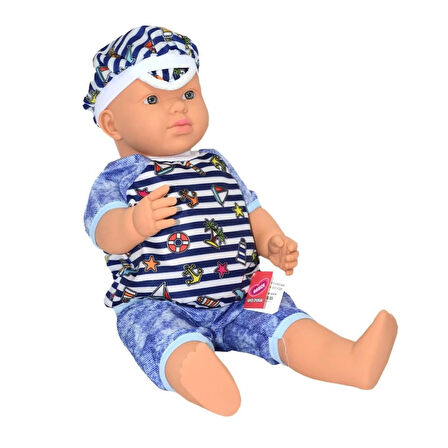 Çocuk 2251 Gamze, Konuşan Aliş Erkek Kel Bebek 55 cm
